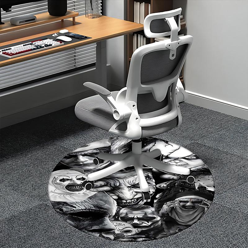 

Horror Movie Characters ,Halloween Decorations Chair mat Round Rug-Office carpet , Machine Washable , Non-slip , Suitable for Living Rooms , 80cm by 80cm