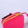 Portable Silicone Coin Purse Waterproof Solid Color Earphone Bag Zipper Small Item Bag Students