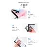 Korean Style Simple Transparent Mesh Portable Zipper Pencil Case Stationery Bag