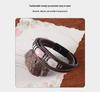 Men's Tiger Eye Woven Leather Bracelet - European & American Retro Style with Stainless Steel Handmade Jewelry.