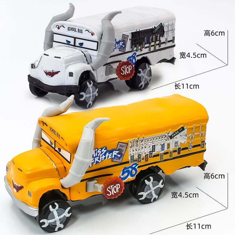 Disney Pixar Arabalar 2/3 oyuncak araba Şimşek McQueen Chick Hicks Carking Mater 1:55 Döküm Metal Alaşım Model Oyuncak Çocuk Hediye