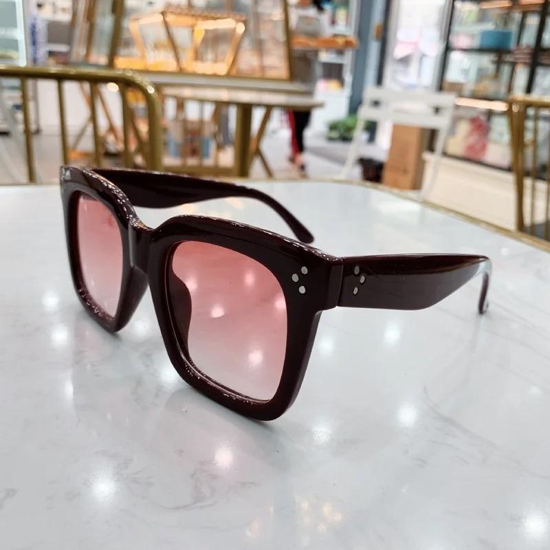 

Oversized Square Sunglasses Woman Retro Black Driving Shades Eyewear Female Vintage Brand Designer Mirror Sun Glasses Oculos