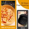 100/200PCS Air Fryer Liner Round, 7.9 inch Baking Parchment  Air Fryer Disposable Paper Liners,Unbleached Non-stick Non-leak
