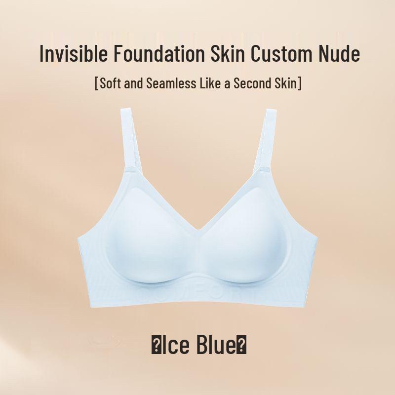 

Women s Seamless Liquid Foundation Bra: Soft, Invisible, No Underwire, Anti-Sagging, Side Support for Small Chest 2XL (recommended 40/90ABC, 130-145 lbs)