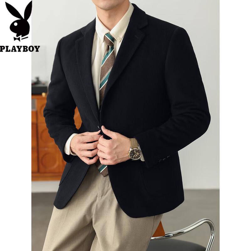 PLAYBOY Men's Wool Blend Casual Blazer
