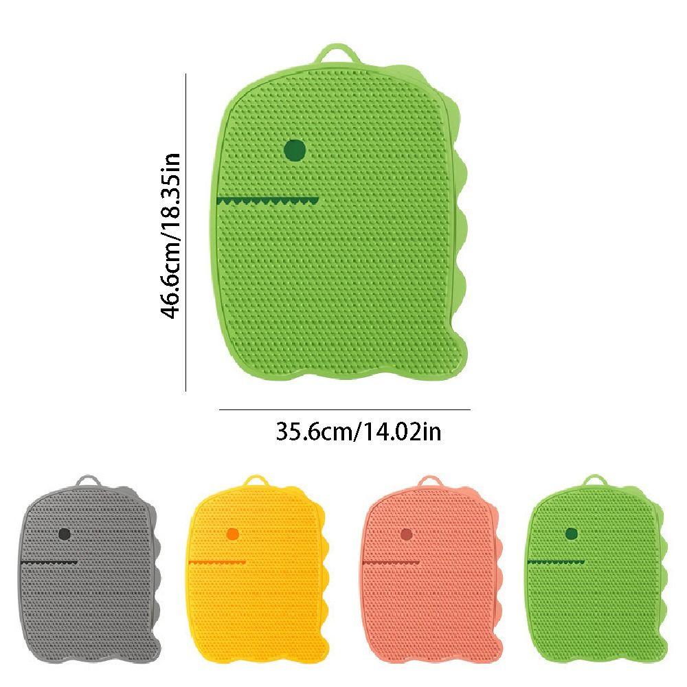 Dinosaur Shape Exfoliating Foot Pad Non-slip Shower Foot Scrubber Bath Massage Mat  Bathroom