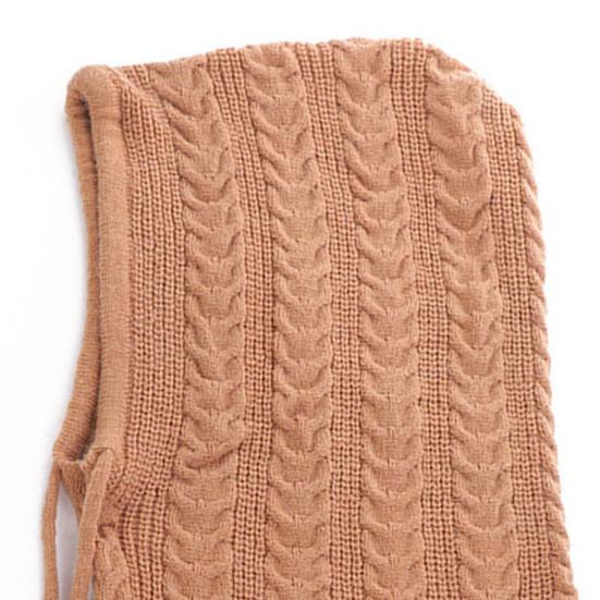 Damen Strickmütze Zopfmuster Elastische Passform Bequem Dehnbar Warm Verdickte Mütze Winter Outdoor Freizeitkleidung