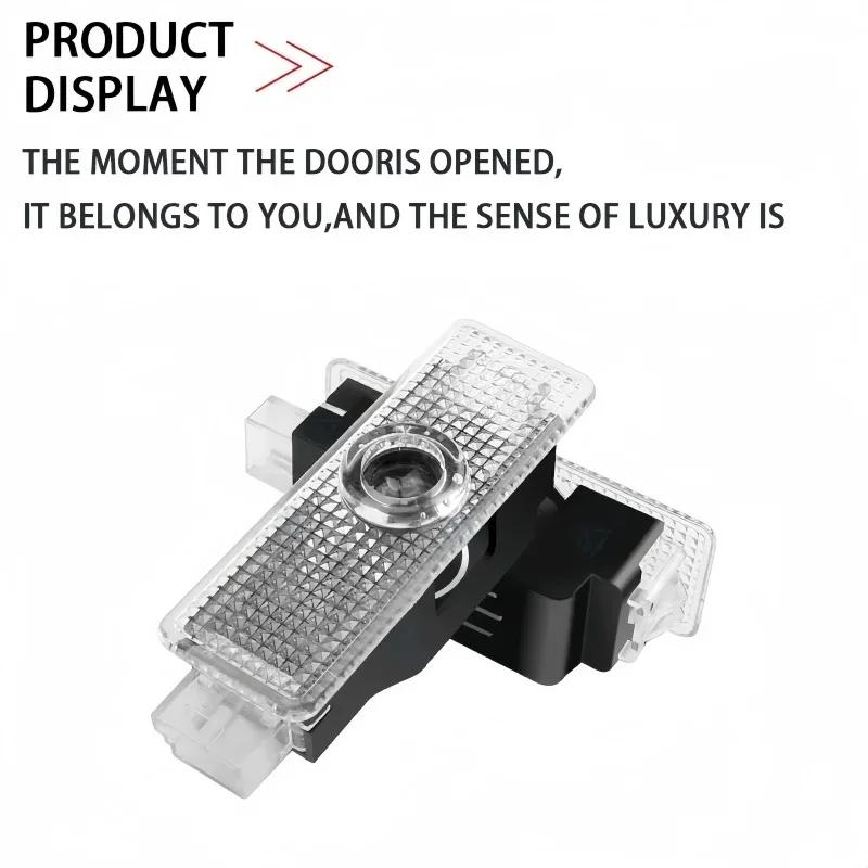2pcs New LED Car Door Welcome Courtesy Lamp Projector Light For BMW 50th F12 F13 F30 E60 E65 E66 E63 F01 F02 X1 X3 4 5 6 7 Serie
