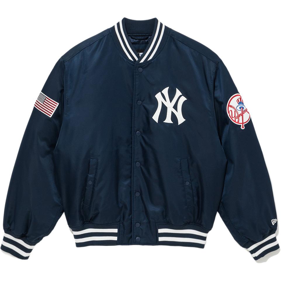 New Era FW25 MLB Authentic Stadium Jacket Series New York Yankees Loose Short Single-Breasted Casual Simple Long Sleeve Jacket Korean Style 14742064
