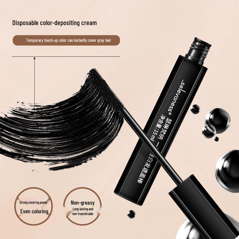 Serenavana Washable Hair Dye Pen - Temporary White Hair Cover Stick, Non-Fading Root Touch-Up