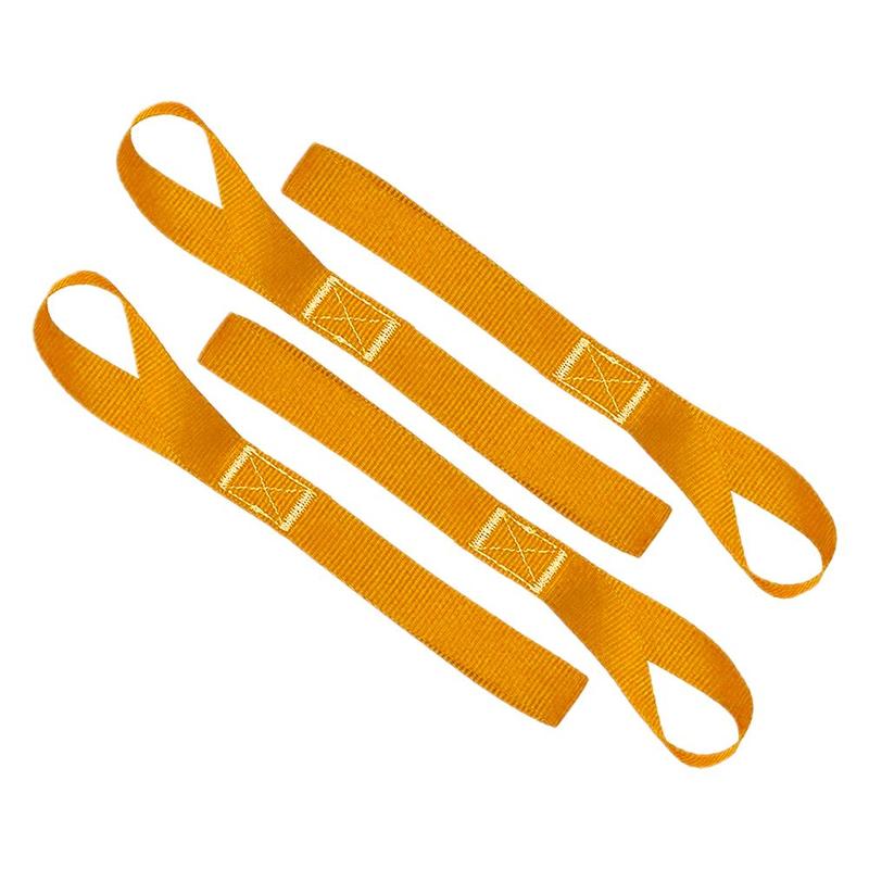 4pcs 15.9inch Soft Loop Tie Down Straps For Securing Cargo ATV UTV Motorcycles Scooters Dirt Bikes Lawn Garden Equipment