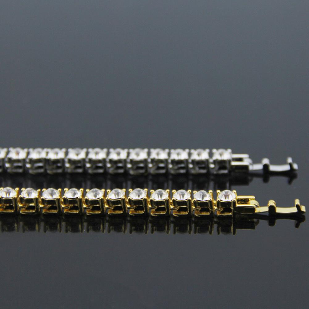 Europe and America New Accessories Hip Hop Single Row Diamond Brace Lace Bracelet Men's Fashion Ornament