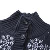 Women's Retro Jacquard Wool Cardigan