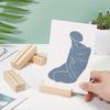 7PCS Wood Place Card Holders Wood Name Card Holder Table Number Stands for Wedding Party Events Decoration Double Side Display Mini Blackboard
