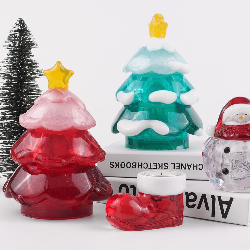 DIY Crystal Dropper Mold, Epoxy Resin, Christmas, Christmas Tree, Storage Jar, Bottle, Mirror Silicone Mold