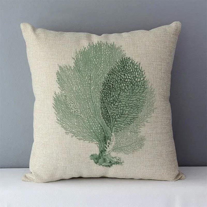 Plants Life Trees Printed Cozy Cushion Cover for Couch Bed Seat Back Cushions Home Decorative Pillows