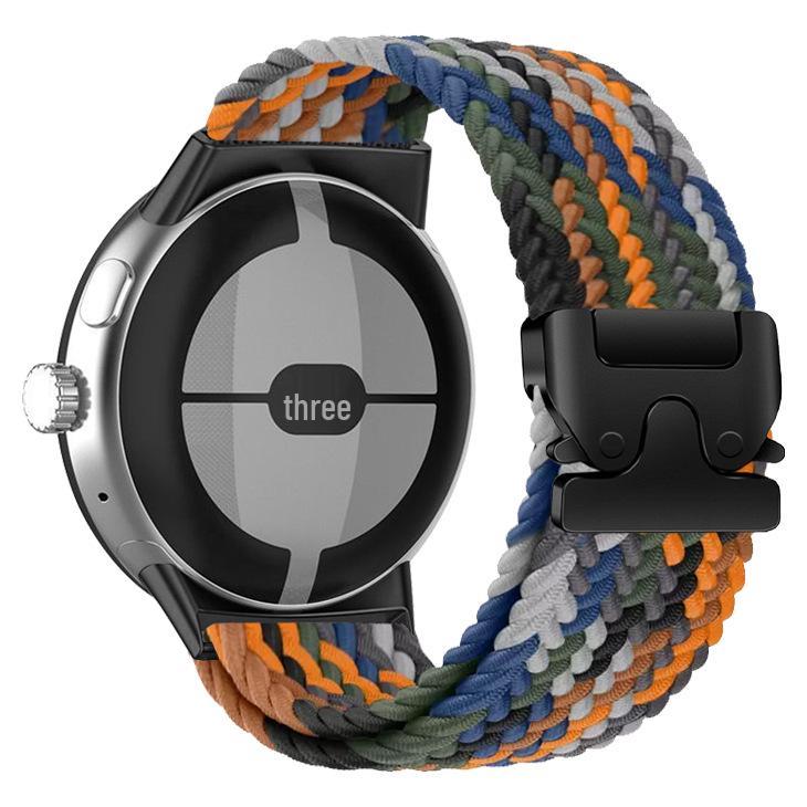 Braided Nylon Paracord Watch Band for Google 41MM/45MM