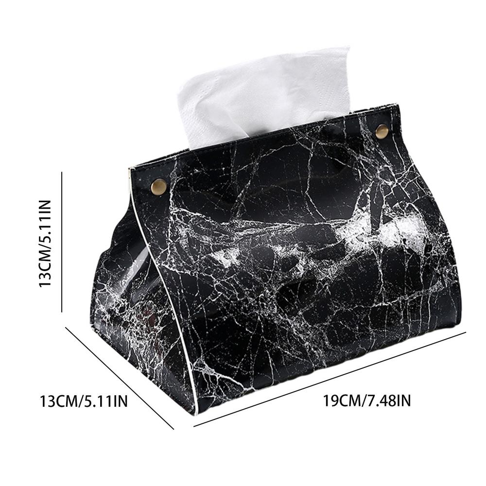 

Держатель для салфеток для дома, гостиной, журнального столика, рабочего стола, простая коробка для салфеток, кухонное хранилище, бумажная коробка, органайзер из ПВХ и кожи чёрный