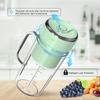 Usb Rechargeable Crushed Ice Cup Portable Blender With Handle For Smoothies 8 Blade Antioxidant Multifunction Fresh Fruit Juicer