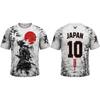Nytt Fotballtrøye med Japansk Stil Print Sommer Pustende og Hurtigtørkende Kirsebærblomst Grafisk T-skjorte Unisex Avslappede Topper