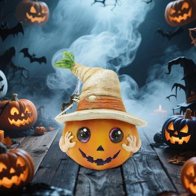 Halloween Nový klobouk Dýně Pryskyřičná ozdoba