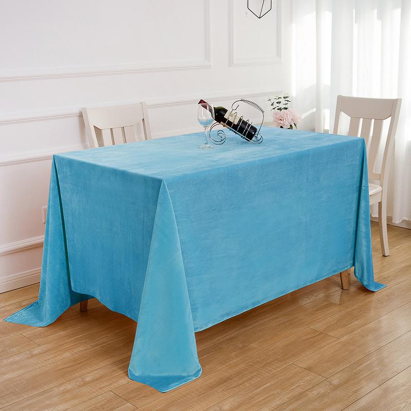 High-End Conference Tablecloth Office Rectangular Tablecloth Dark Green Dutch Flannel Event Sign-In Table Cover Velvet Table Cover