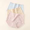 Fentengkan Antibacterial 3-Pack Countryside Floral Pure Cotton Crotch High-Waisted Women's Underwear
