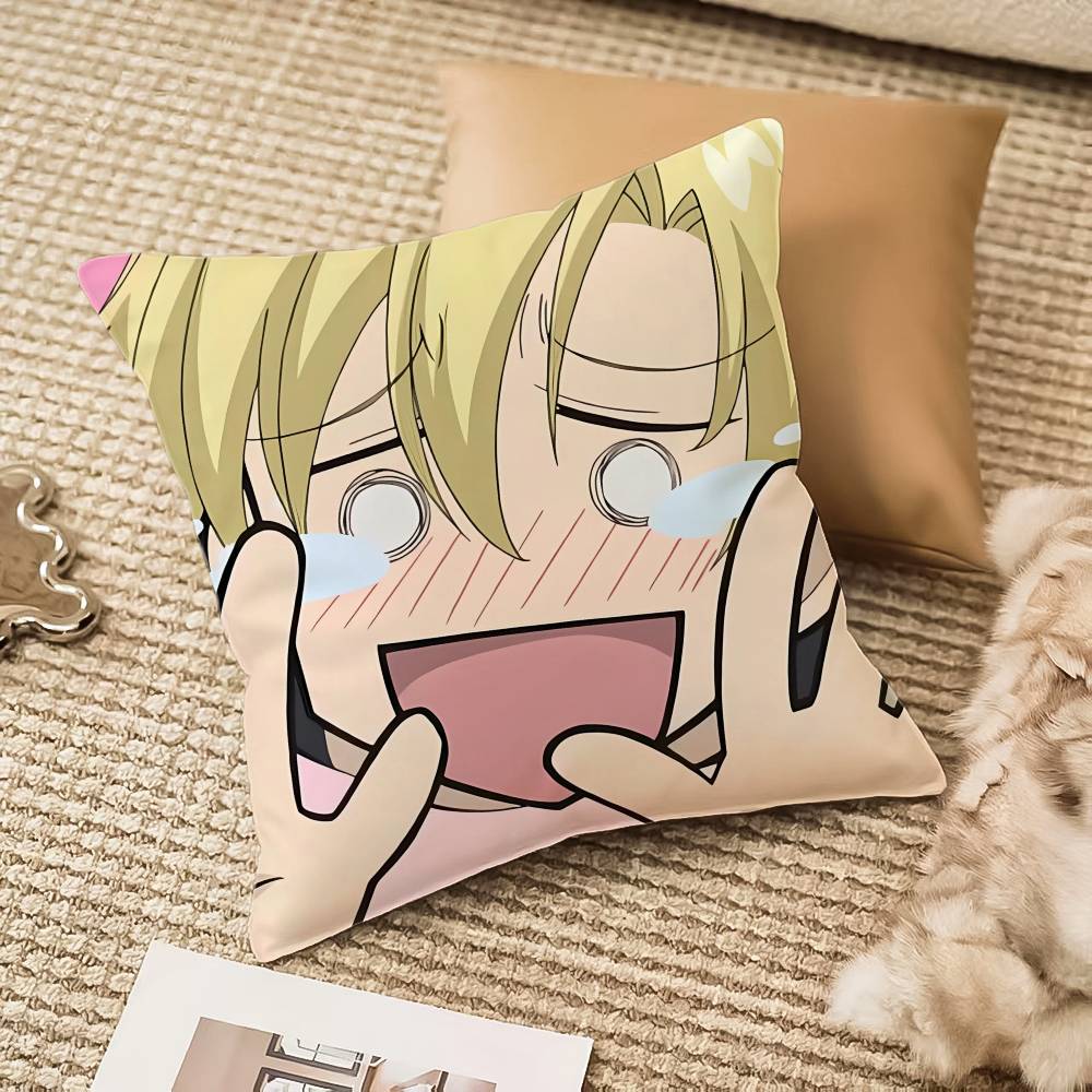 

Tamaki S-Suoh ANIME Pillow Case Anti-dustmite Invisible Zipper Sofa Bed 12x12Inch