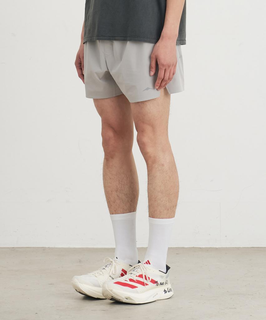Goyoweeo [Synectics Friction] 5-Inch Air Grid Running Shorts (Concrete Gray)