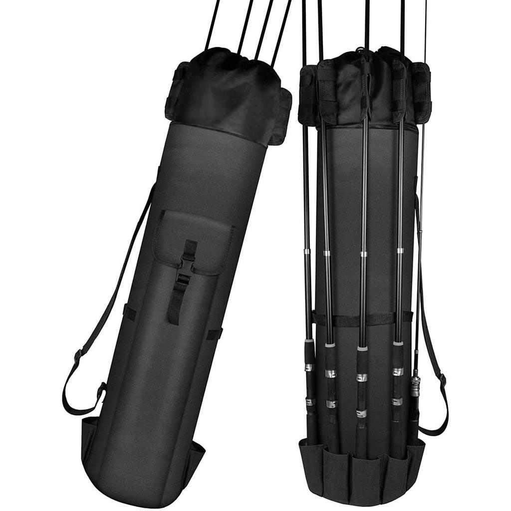 Fishing Rod Storage Bag Organizer Outdoor Portable Large Capacity Oxford Cloth Travel Carry Bag
