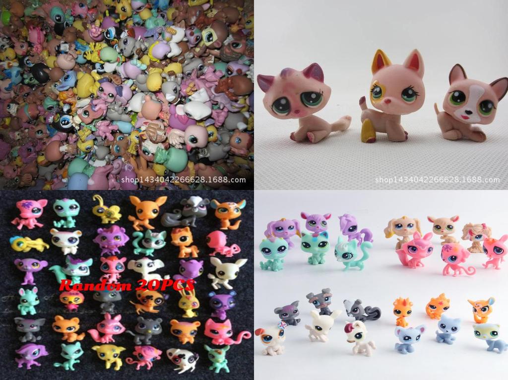 Lovely Mini Doll Lot Premium Quality 20pcs Littlest Pet Shop Dog Toys For Kids