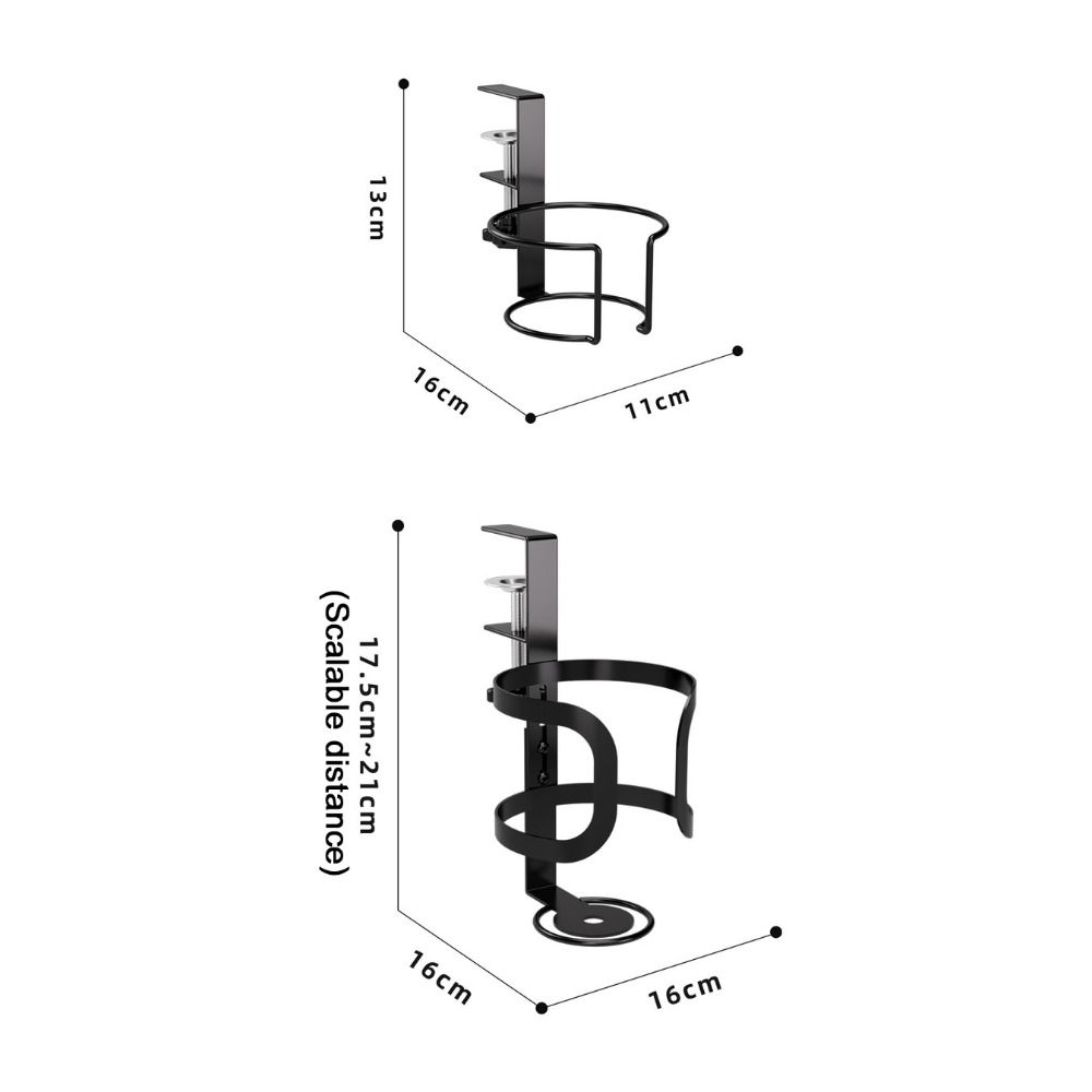 Anti Spill Cup Storage Rack Metal Table Fixed Storage Rack New Desk Cup Holder  Table