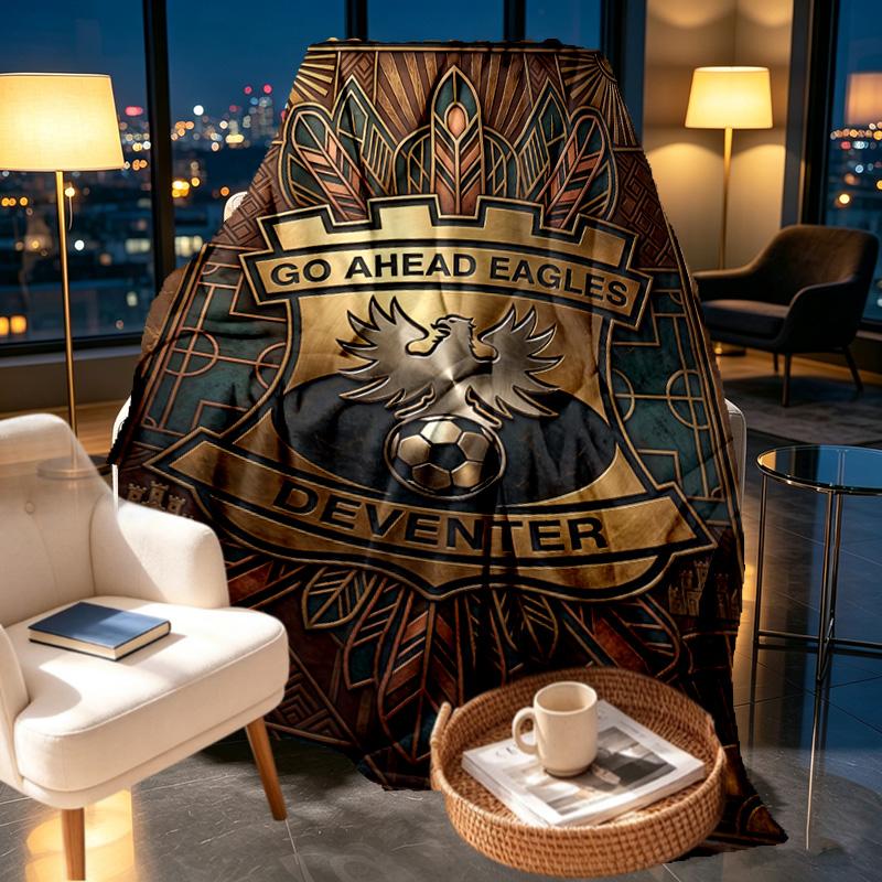 Go Ahead Eagles Print Blanket - Soft & Comfortable, for Bedroom, Travel, Sofa, Home Decoration - Birthday Christmas Gift for Friend