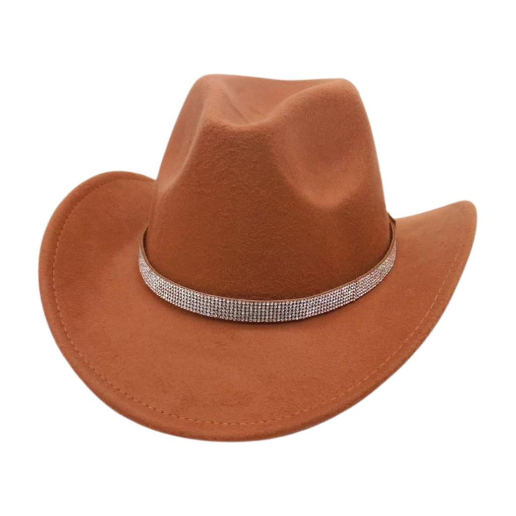 Felt Hat Outdoor Vintage Jazz Hat Vacation Travel British West Cowboy Hat