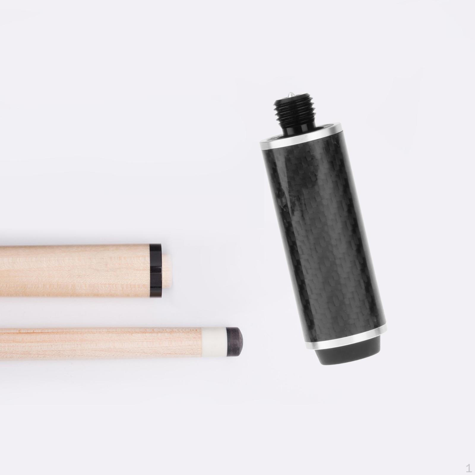 

Billiard Pool Cue Extension Holder Carbon Fiber Diameter 1.3 Lightweight Compact End Length 8cm