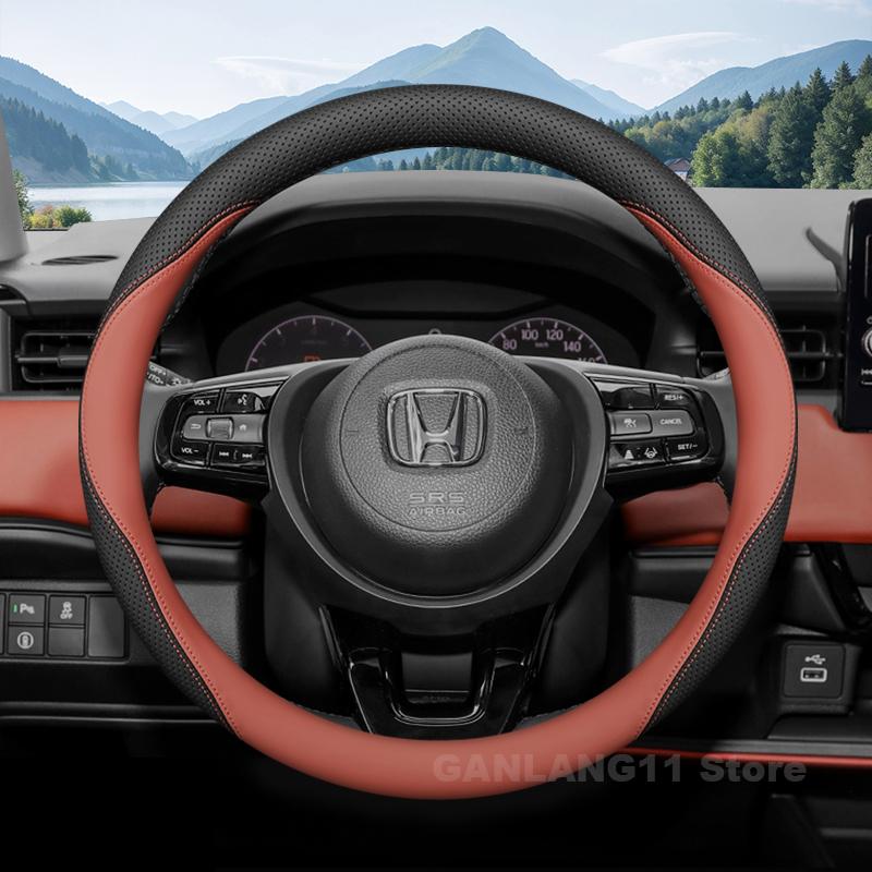 Leather Car Steering Wheel Cover For Honda Civic 10th 11th Accord 11th 2008-2026 Auto Interior Honda Accord 11th Accessories