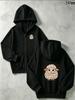 Kids Zip Up Hooded Jacket Cute Lamb Letter Print Long Sleeve Casual Hoodie For Boys Girls 5-14 Years Daily Outfit