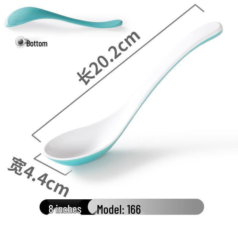 Xiangyuanmei Colorful Melamine Soup Spoon - Restaurant & Hotel Stirring Spoon, Imitation Porcelain, Plastic, for Hot Pot