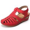 Large Size Retro Bag Head Sandals Women's Summer New Hole Shoes Thick Sole Round Head Wedge Heel Octopus Sandals