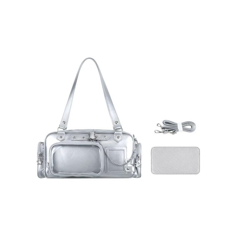 Star Chain Y2k Harajuku Shoulder Itabag Blue Lolita Girl Pain Bags Transparent Japanese Crossbody Bag New Concert Korean Handbag