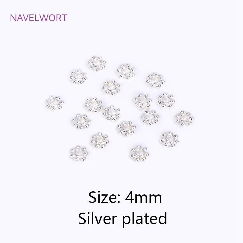 

Brass 4/5/6mm Snowflake Spacer Beads 18k Gold Plated Flower Spacer Beads DIY Bracelet Making Fittings Jewelry Material Wholesale 20 pieces