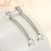 Fashionable Back-hanging Mid-length Tassel Style for Women Earrings
