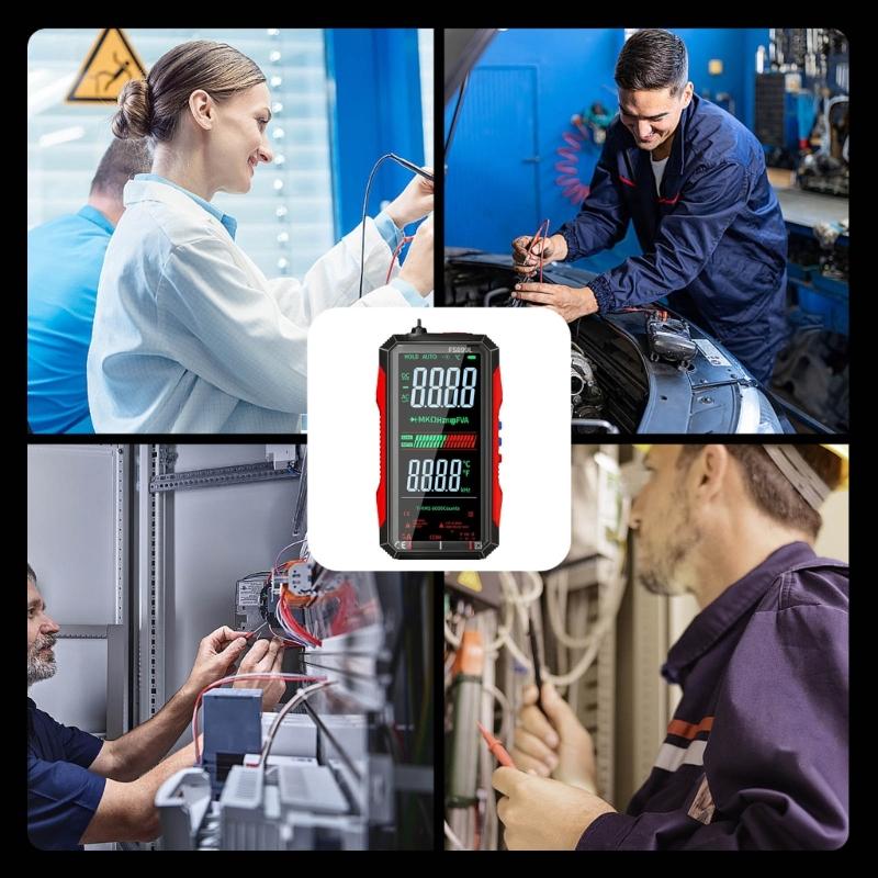 High Resolution Color Screen Digital Multimeter Auto Ranging For Electricians Industrial Use Electric Current Resistance Frequency Testing