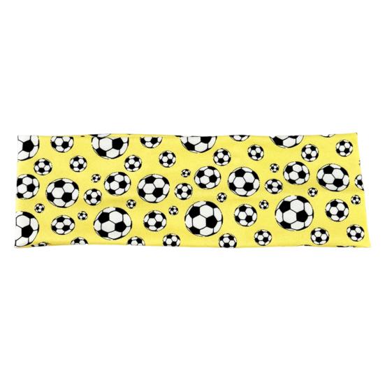 

Unisex Headband Football Themed Print High Elasticity Hair Band Non-Slip Design жовтий