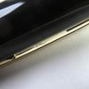 Great MONTBLANC fountain pen Meisterstck 149 White Star logo engraving Black gold 18K Used