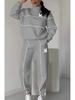2024 Autumn/Winter Letter Sweatshirt & Long Pants Sport Set