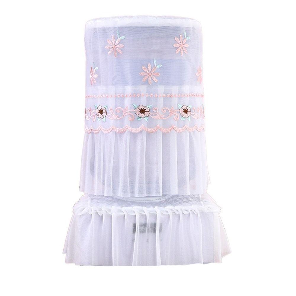 2pcs/set Korean Style Embroidered Bucket Dust Cover Fashion Water Dispenser Bucket Sleeve Office