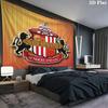 Sunderland Association Football Club Custom Name Wall Tapestry Aesthetic Wall Hanging Printed Fabric Blanket Decorative Tapestries for Bedroom Living 