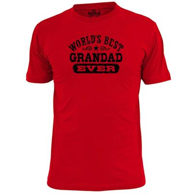 Mens Worlds Best Grandad T Shirt Grandfather Pops Grampy