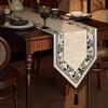 French Pastoral Style Table Flag Luxurious Retro Tassel Table Runner Suitable for Dining Tables TV Cabinets and Side Tables Middle Decorative Banner